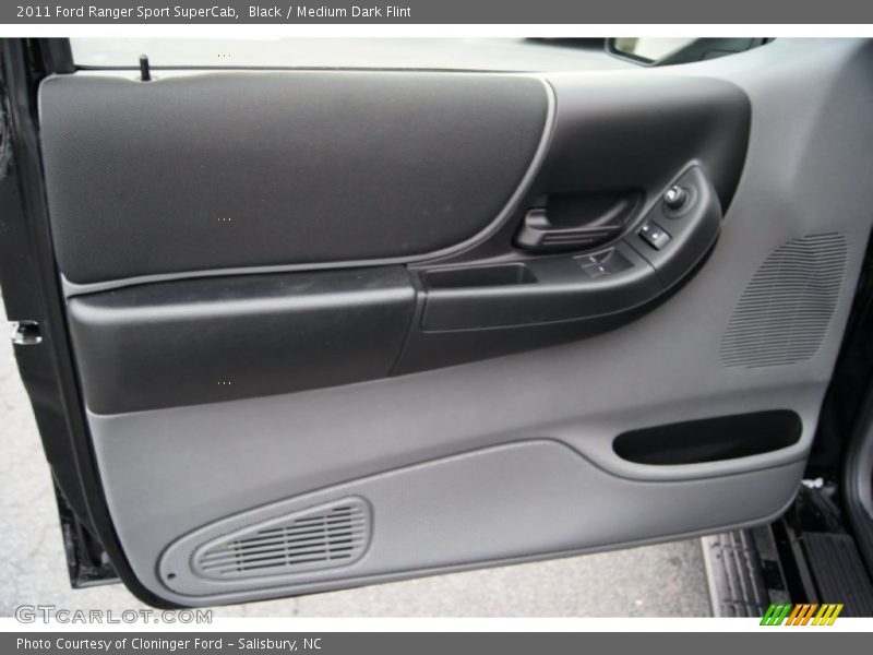 Black / Medium Dark Flint 2011 Ford Ranger Sport SuperCab