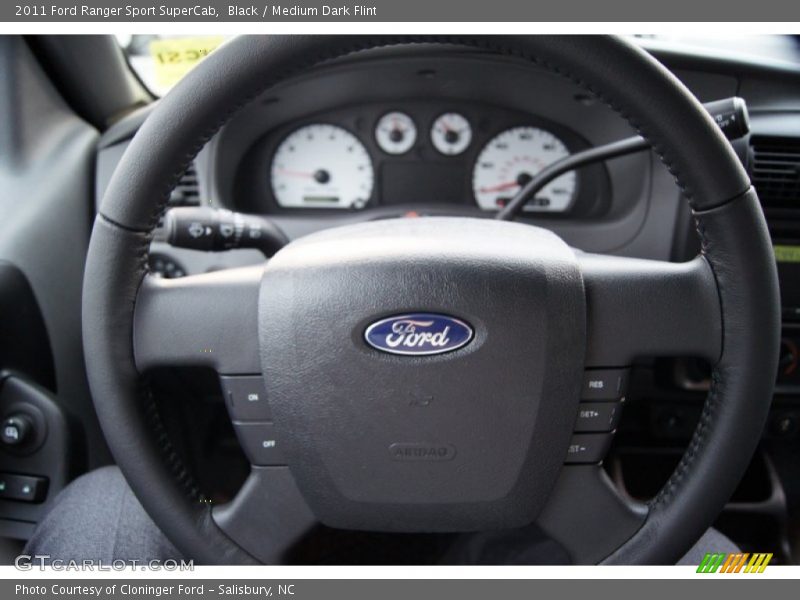 Black / Medium Dark Flint 2011 Ford Ranger Sport SuperCab