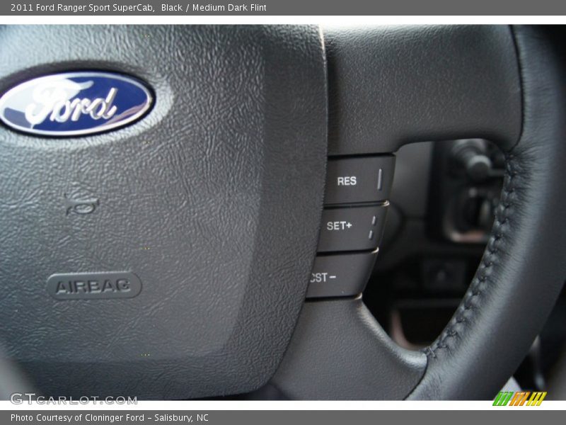 Black / Medium Dark Flint 2011 Ford Ranger Sport SuperCab