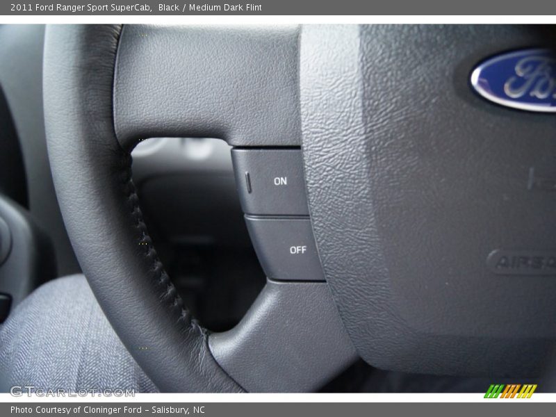 Black / Medium Dark Flint 2011 Ford Ranger Sport SuperCab