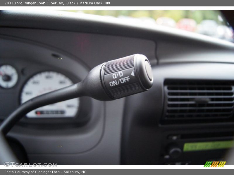 Black / Medium Dark Flint 2011 Ford Ranger Sport SuperCab