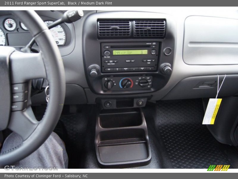Black / Medium Dark Flint 2011 Ford Ranger Sport SuperCab