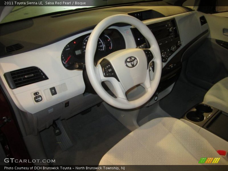 Salsa Red Pearl / Bisque 2011 Toyota Sienna LE