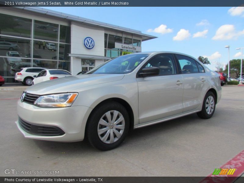 White Gold Metallic / Latte Macchiato 2011 Volkswagen Jetta S Sedan