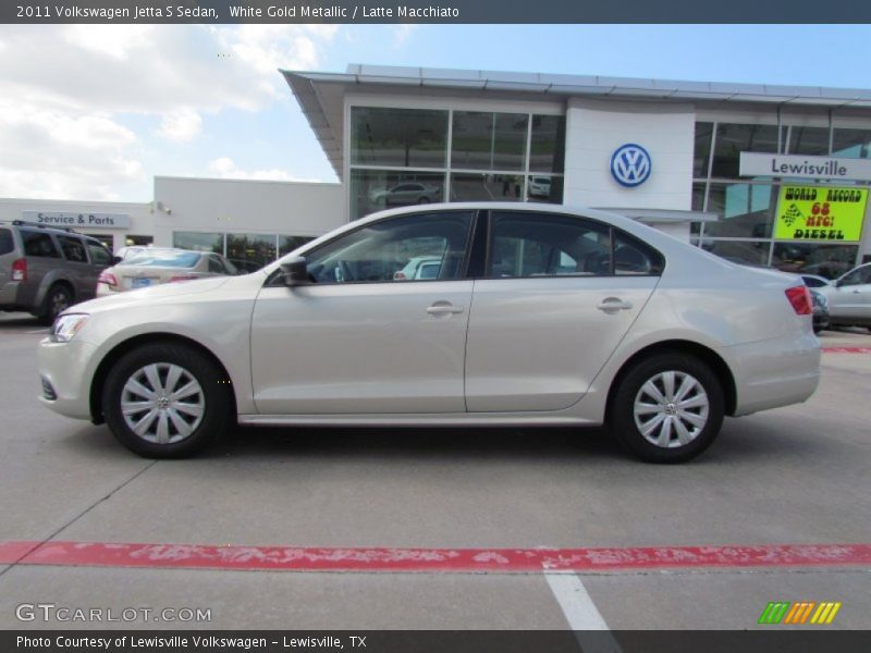 White Gold Metallic / Latte Macchiato 2011 Volkswagen Jetta S Sedan