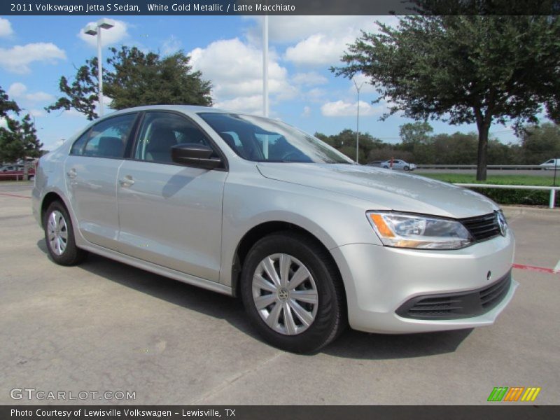 White Gold Metallic / Latte Macchiato 2011 Volkswagen Jetta S Sedan