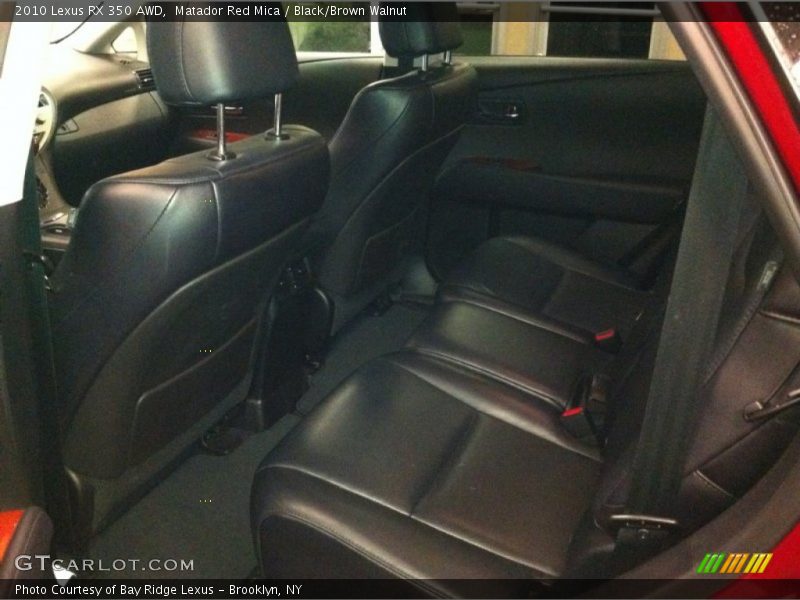 Matador Red Mica / Black/Brown Walnut 2010 Lexus RX 350 AWD