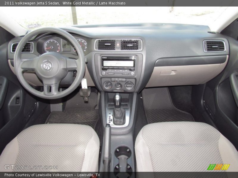 White Gold Metallic / Latte Macchiato 2011 Volkswagen Jetta S Sedan