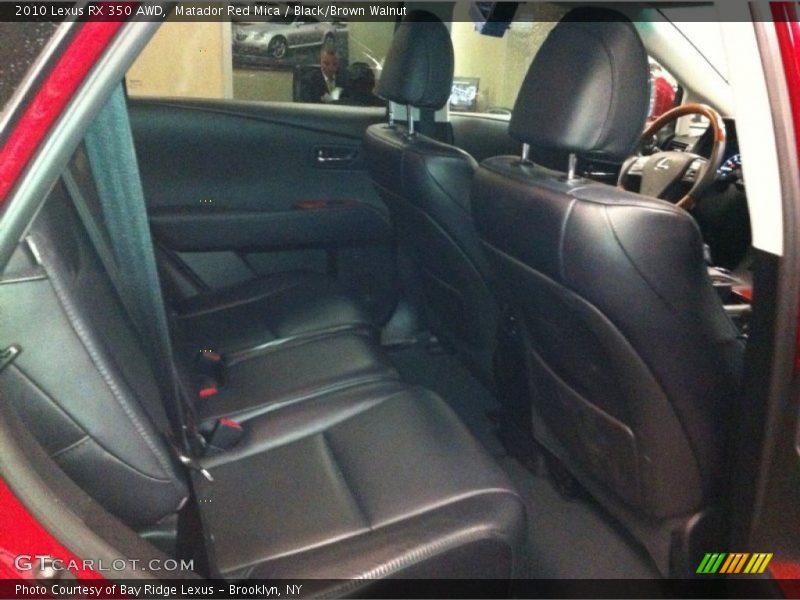 Matador Red Mica / Black/Brown Walnut 2010 Lexus RX 350 AWD