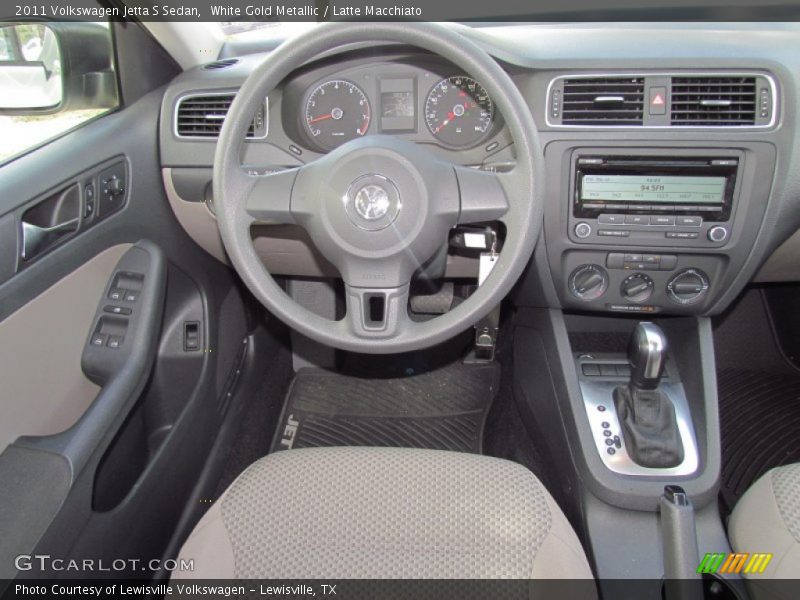 White Gold Metallic / Latte Macchiato 2011 Volkswagen Jetta S Sedan