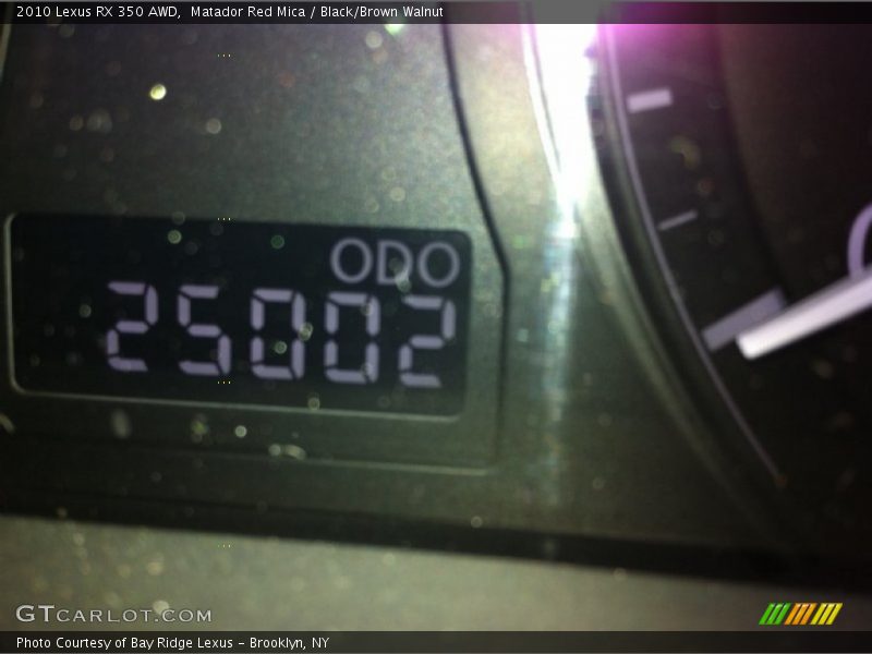 Matador Red Mica / Black/Brown Walnut 2010 Lexus RX 350 AWD