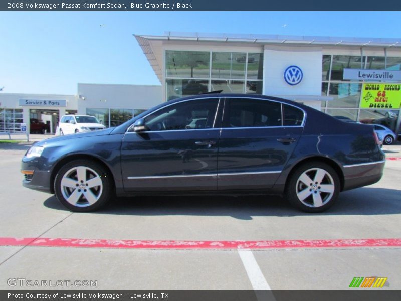 Blue Graphite / Black 2008 Volkswagen Passat Komfort Sedan
