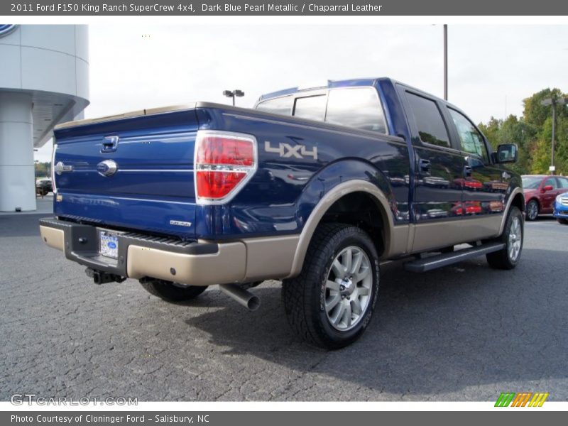 Dark Blue Pearl Metallic / Chaparral Leather 2011 Ford F150 King Ranch SuperCrew 4x4