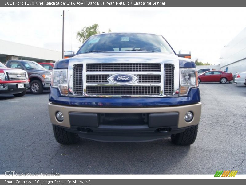 Dark Blue Pearl Metallic / Chaparral Leather 2011 Ford F150 King Ranch SuperCrew 4x4