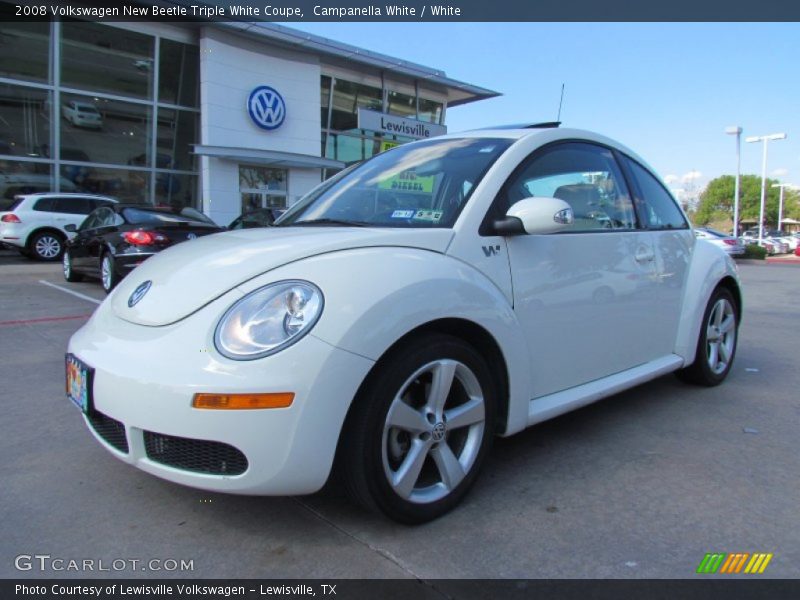 Campanella White / White 2008 Volkswagen New Beetle Triple White Coupe