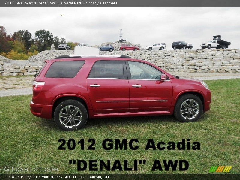 Crystal Red Tintcoat / Cashmere 2012 GMC Acadia Denali AWD