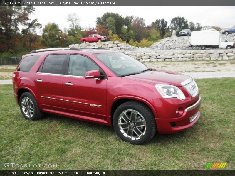 Crystal Red Tintcoat / Cashmere 2012 GMC Acadia Denali AWD