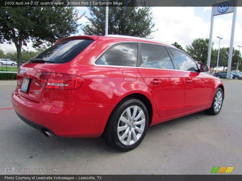 Brilliant Red / Cardamom Beige 2009 Audi A4 2.0T quattro Avant