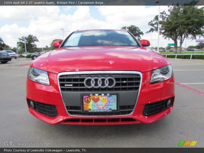 Brilliant Red / Cardamom Beige 2009 Audi A4 2.0T quattro Avant