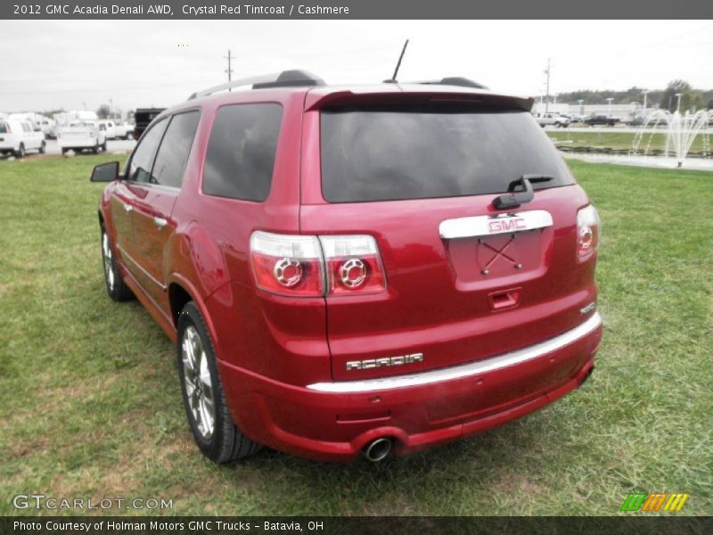 Crystal Red Tintcoat / Cashmere 2012 GMC Acadia Denali AWD