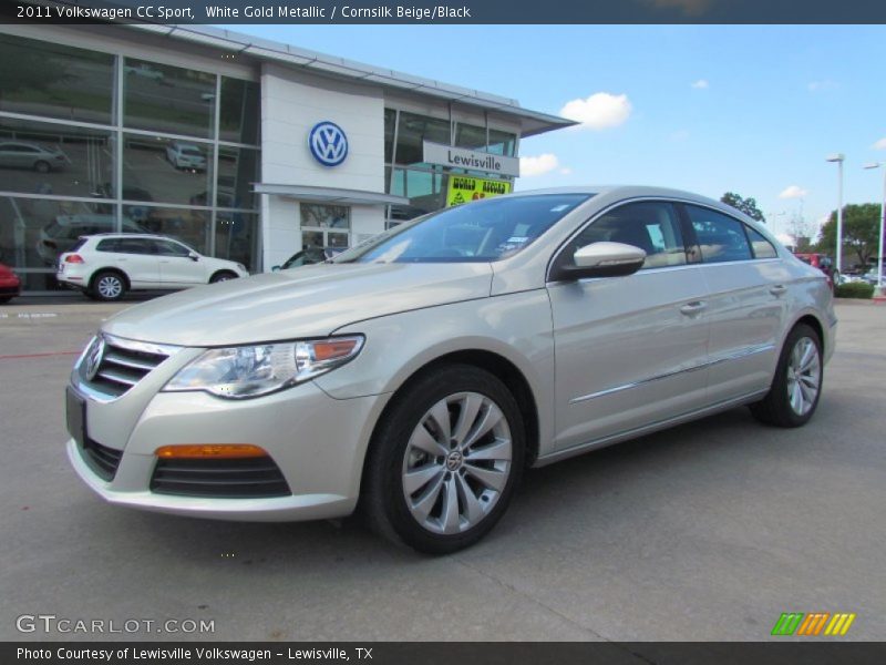 White Gold Metallic / Cornsilk Beige/Black 2011 Volkswagen CC Sport