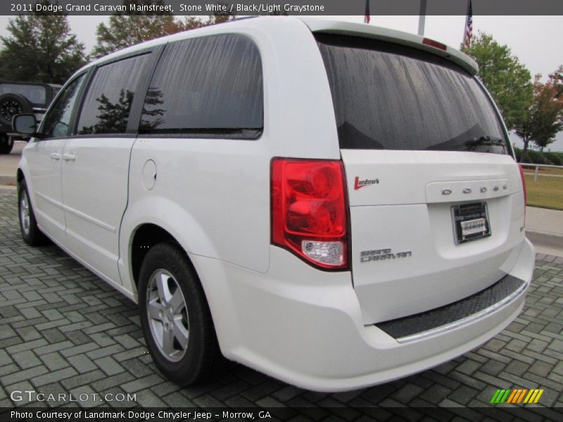 Stone White / Black/Light Graystone 2011 Dodge Grand Caravan Mainstreet