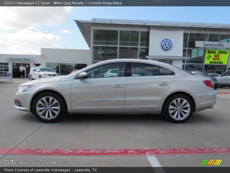White Gold Metallic / Cornsilk Beige/Black 2011 Volkswagen CC Sport
