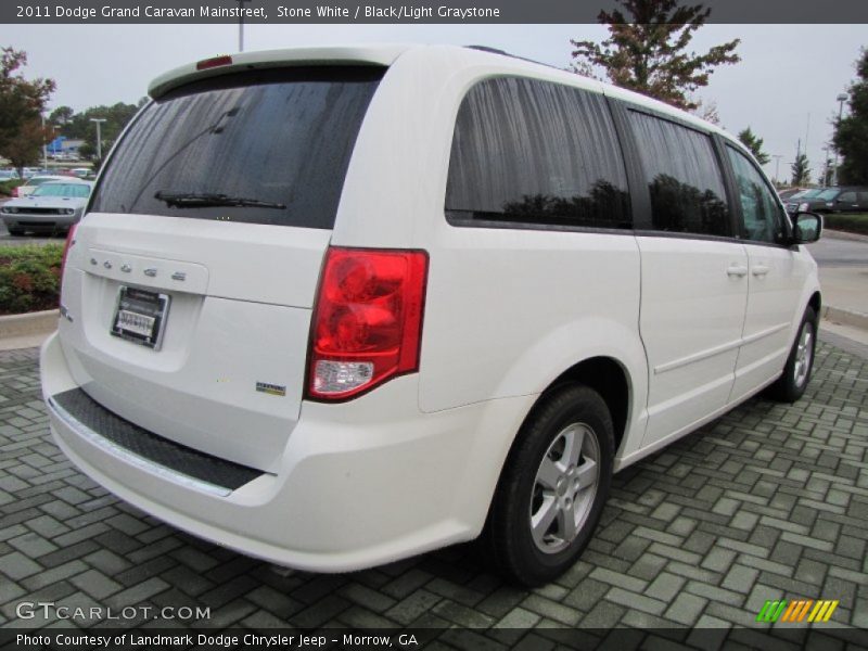 Stone White / Black/Light Graystone 2011 Dodge Grand Caravan Mainstreet