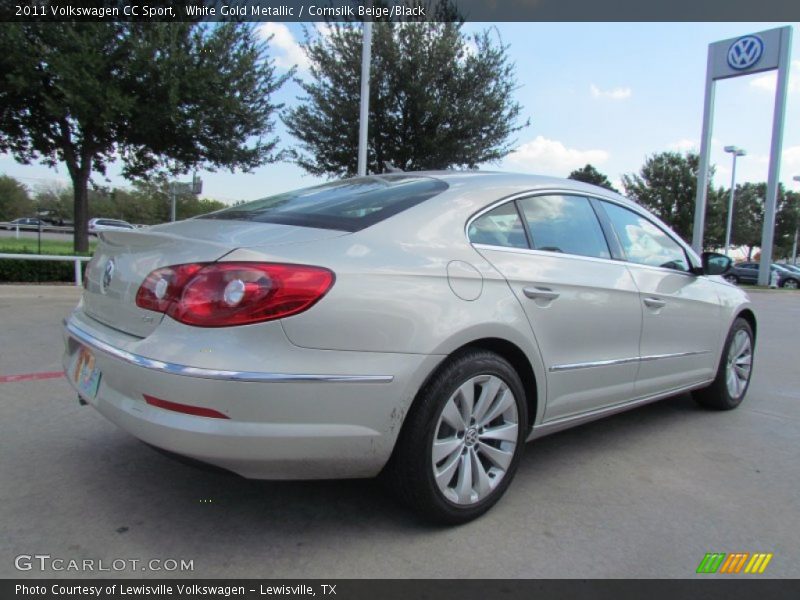 White Gold Metallic / Cornsilk Beige/Black 2011 Volkswagen CC Sport