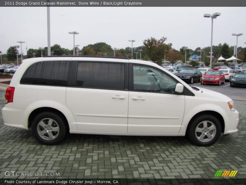 Stone White / Black/Light Graystone 2011 Dodge Grand Caravan Mainstreet