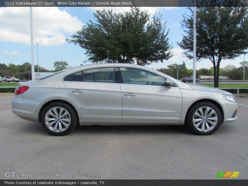 White Gold Metallic / Cornsilk Beige/Black 2011 Volkswagen CC Sport