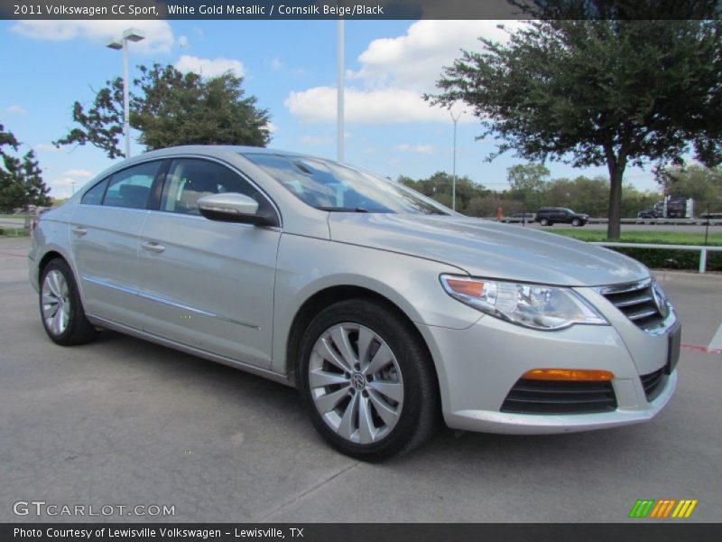 White Gold Metallic / Cornsilk Beige/Black 2011 Volkswagen CC Sport