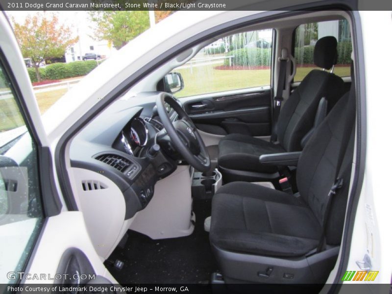 Stone White / Black/Light Graystone 2011 Dodge Grand Caravan Mainstreet
