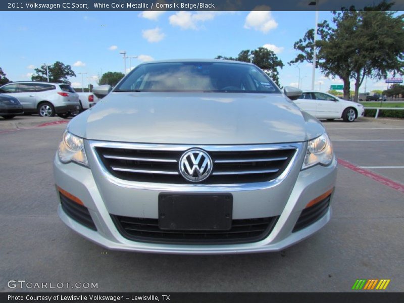 White Gold Metallic / Cornsilk Beige/Black 2011 Volkswagen CC Sport