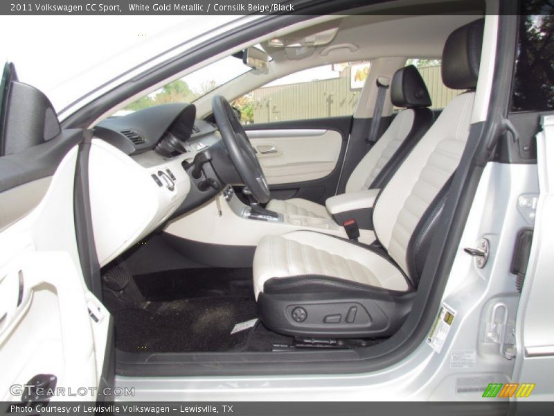 White Gold Metallic / Cornsilk Beige/Black 2011 Volkswagen CC Sport