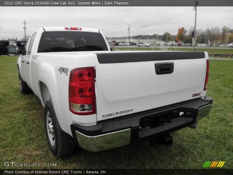 Summit White / Dark Titanium 2012 GMC Sierra 2500HD Crew Cab 4x4