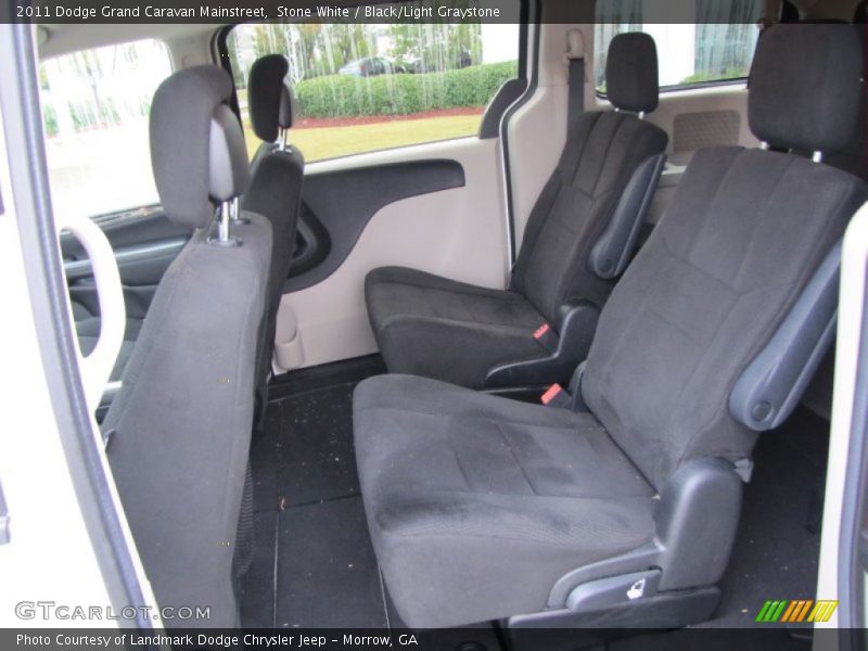Stone White / Black/Light Graystone 2011 Dodge Grand Caravan Mainstreet