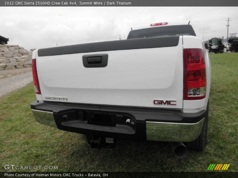 Summit White / Dark Titanium 2012 GMC Sierra 2500HD Crew Cab 4x4