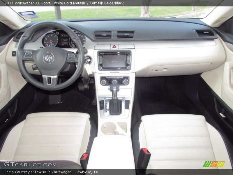 White Gold Metallic / Cornsilk Beige/Black 2011 Volkswagen CC Sport