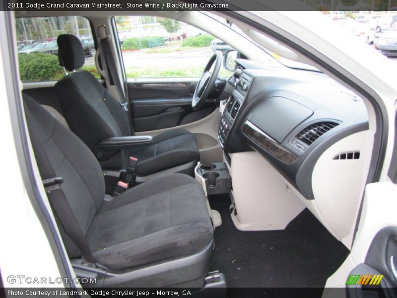 Stone White / Black/Light Graystone 2011 Dodge Grand Caravan Mainstreet