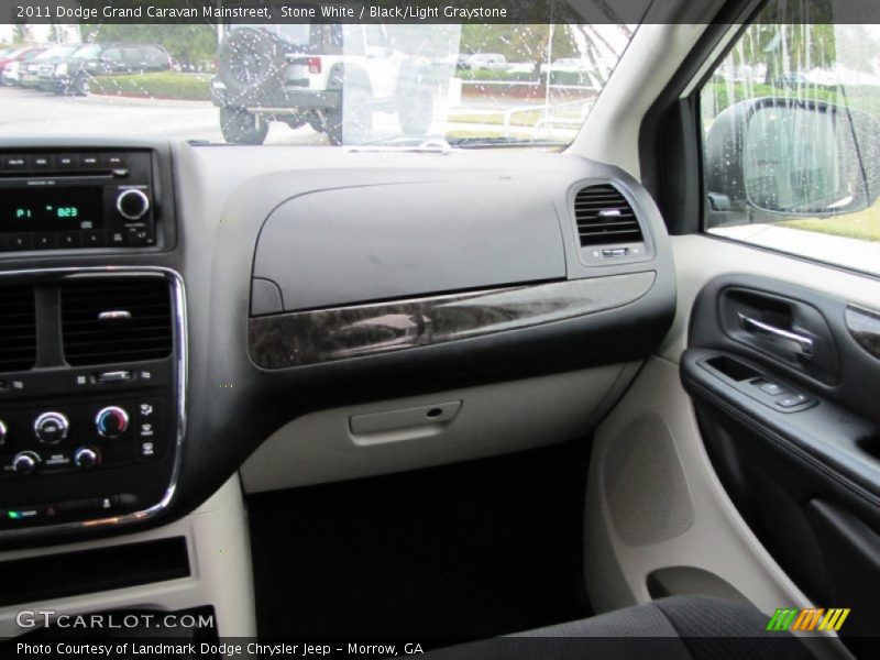 Stone White / Black/Light Graystone 2011 Dodge Grand Caravan Mainstreet