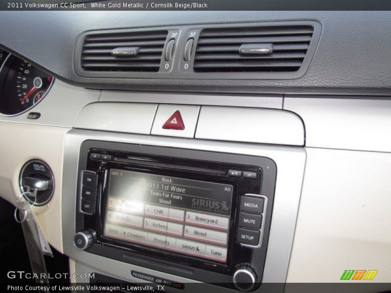 White Gold Metallic / Cornsilk Beige/Black 2011 Volkswagen CC Sport