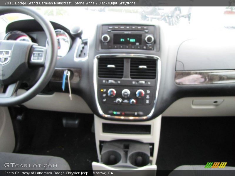 Stone White / Black/Light Graystone 2011 Dodge Grand Caravan Mainstreet