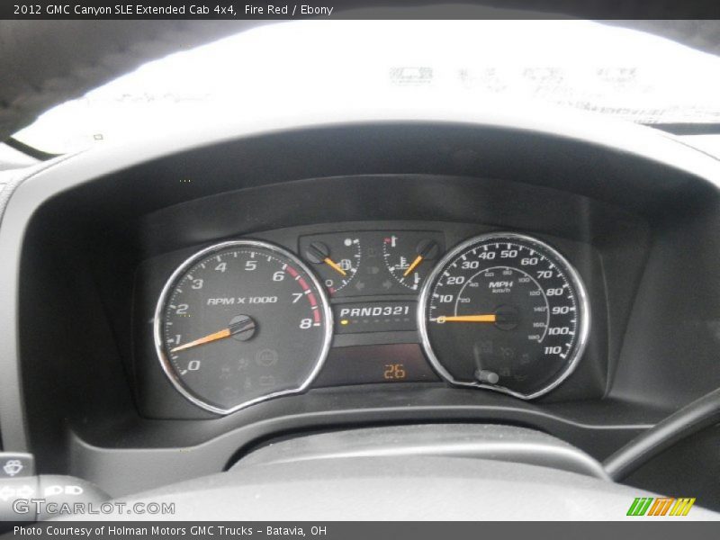 Fire Red / Ebony 2012 GMC Canyon SLE Extended Cab 4x4