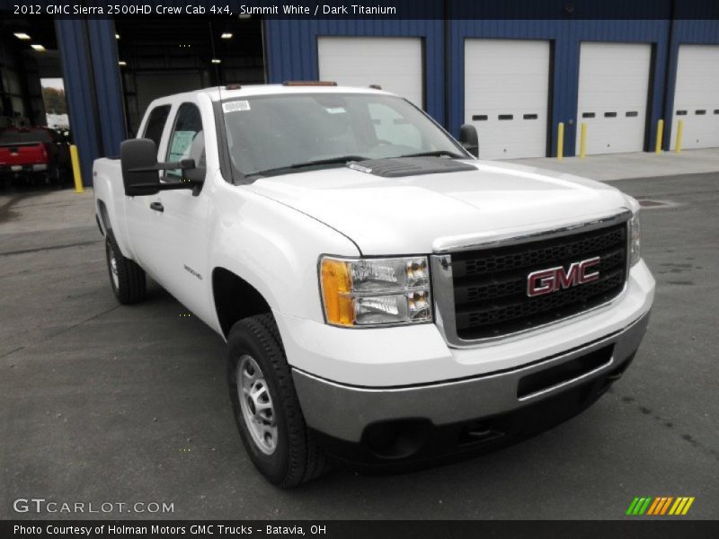 Summit White / Dark Titanium 2012 GMC Sierra 2500HD Crew Cab 4x4