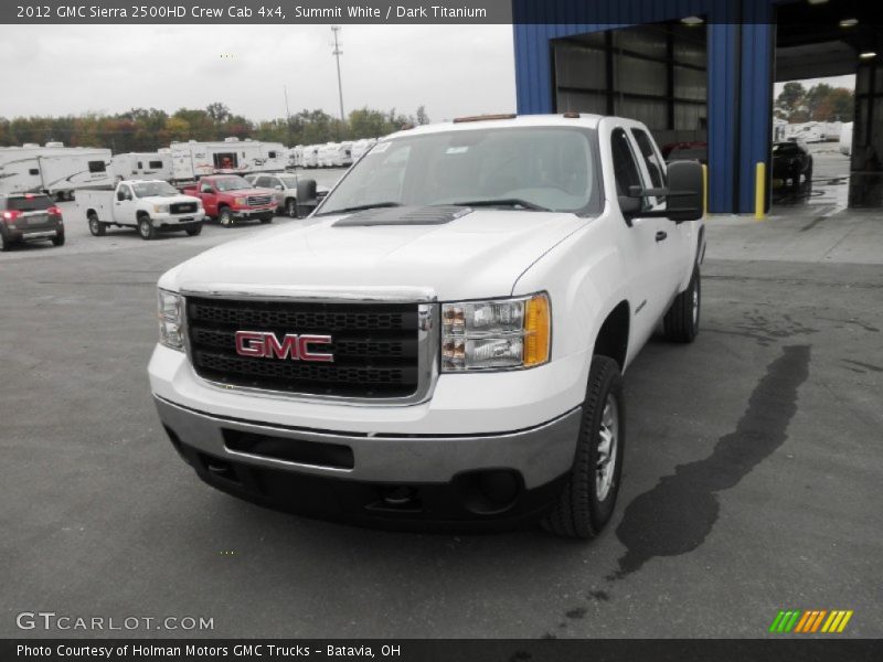 Summit White / Dark Titanium 2012 GMC Sierra 2500HD Crew Cab 4x4