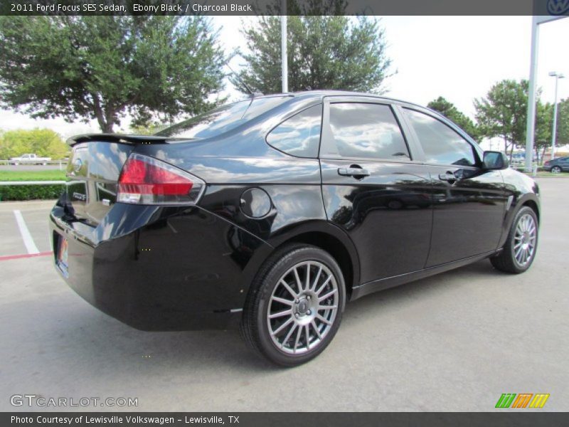 Ebony Black / Charcoal Black 2011 Ford Focus SES Sedan