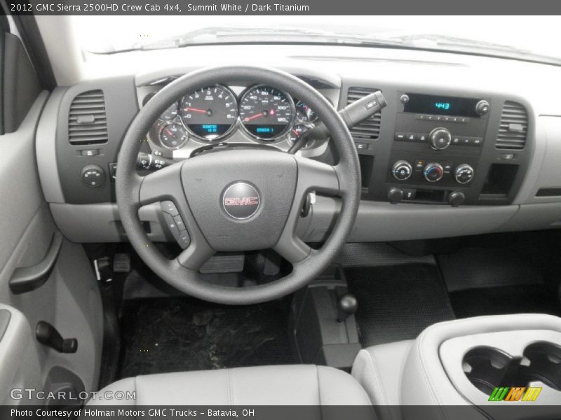Summit White / Dark Titanium 2012 GMC Sierra 2500HD Crew Cab 4x4