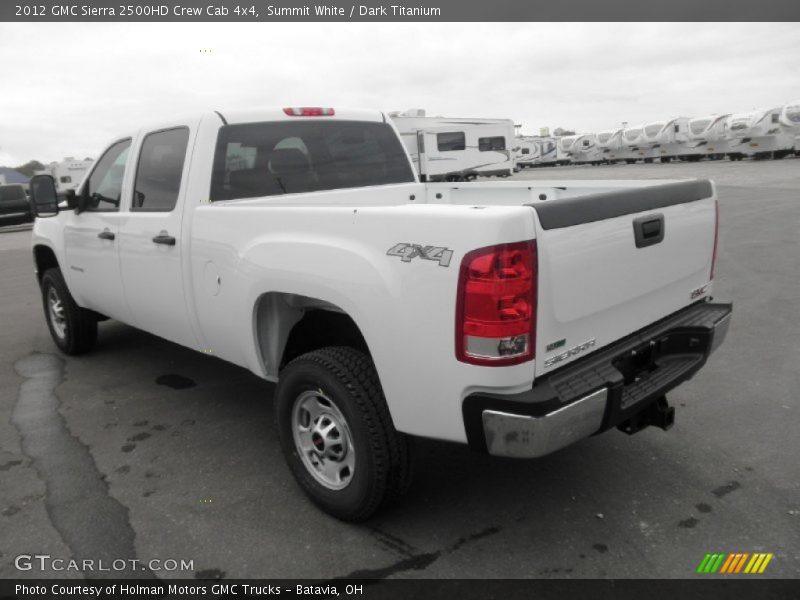 Summit White / Dark Titanium 2012 GMC Sierra 2500HD Crew Cab 4x4