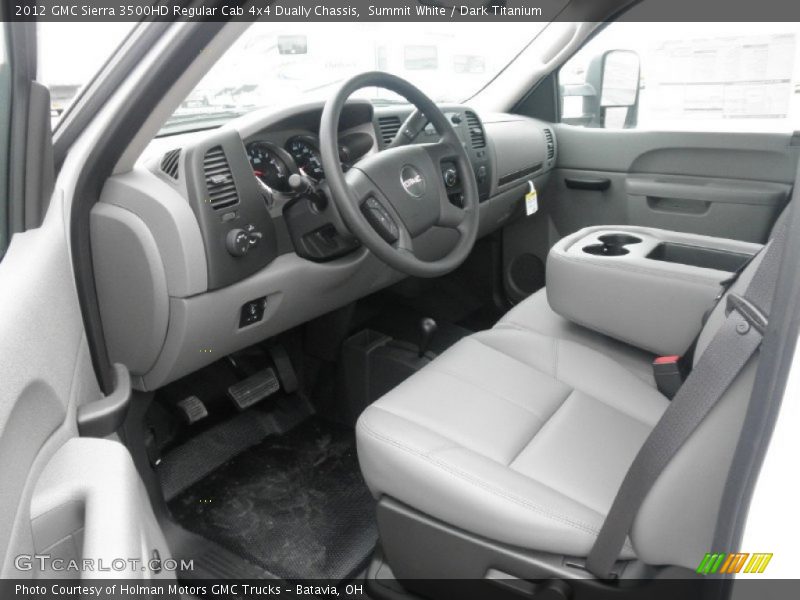  2012 Sierra 3500HD Regular Cab 4x4 Dually Chassis Dark Titanium Interior